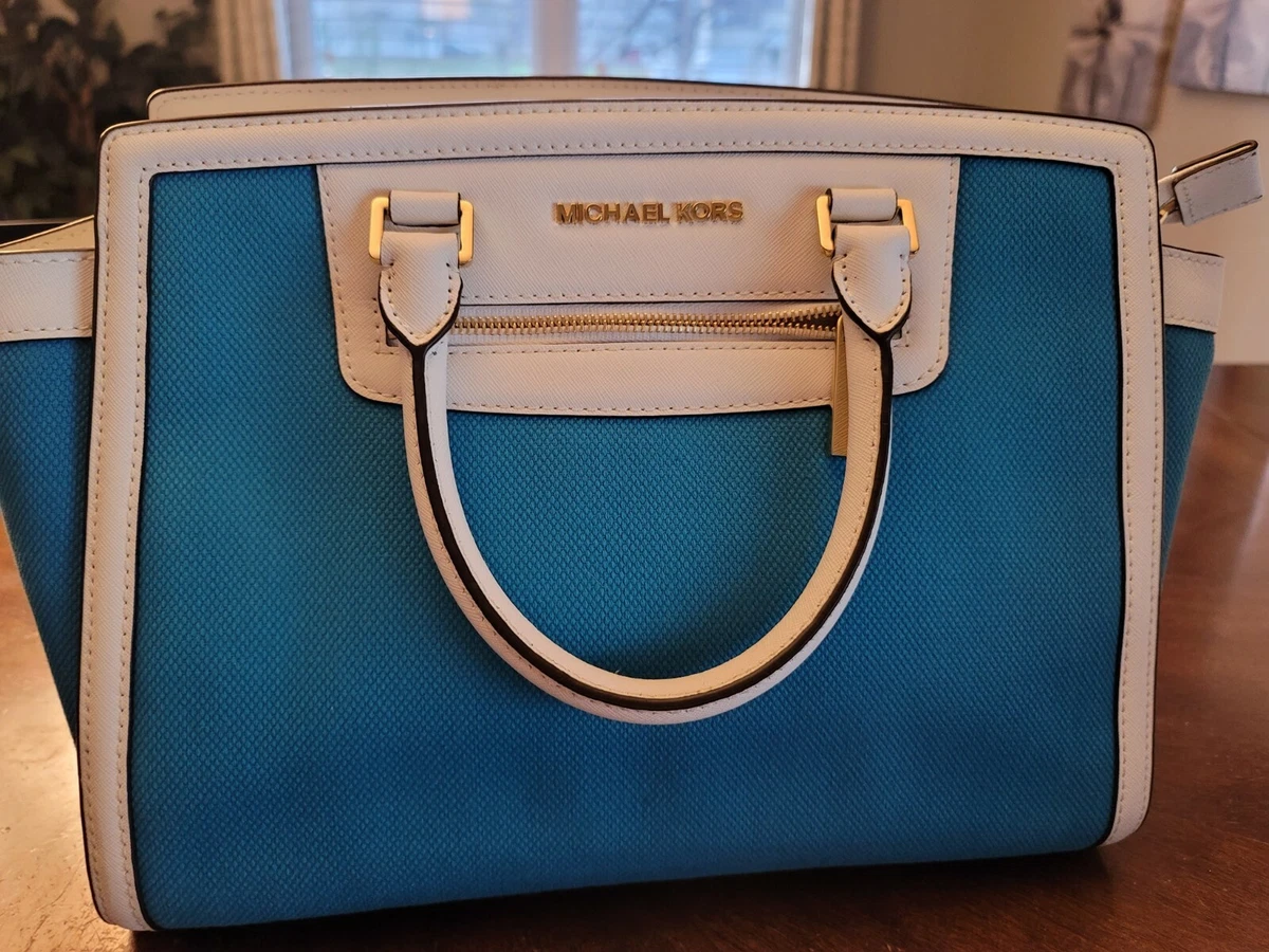 Michael Kors Sumer Blue Selma Saffiano Large