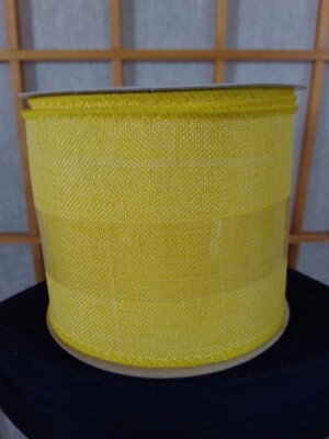 Wired SPRING Yellow Design Craft RIBBON by Celebrate it 2.5'' x 3 yd. EASTER