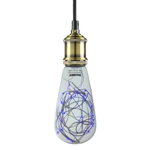 Sunlite 81190-SU LED ST64 Edison String Light, Bulb Decorative Light, Blue 1PK - Image 2 of 2