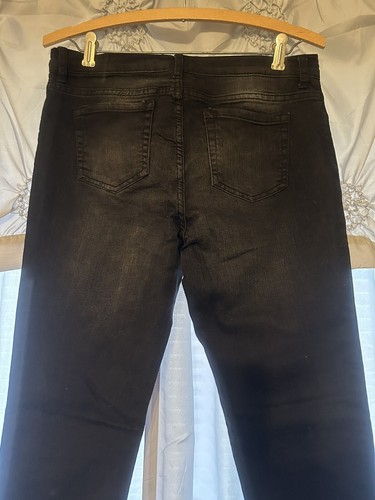 The Childrens Place Girls Jeans Size 16 Skinny Adjustable Waist Black NWOT - Picture 5 of 7