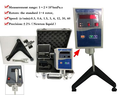 Rotary Viscosity Meter Viscometer Fluidimeter Tester for Liquid Oil Paint Food