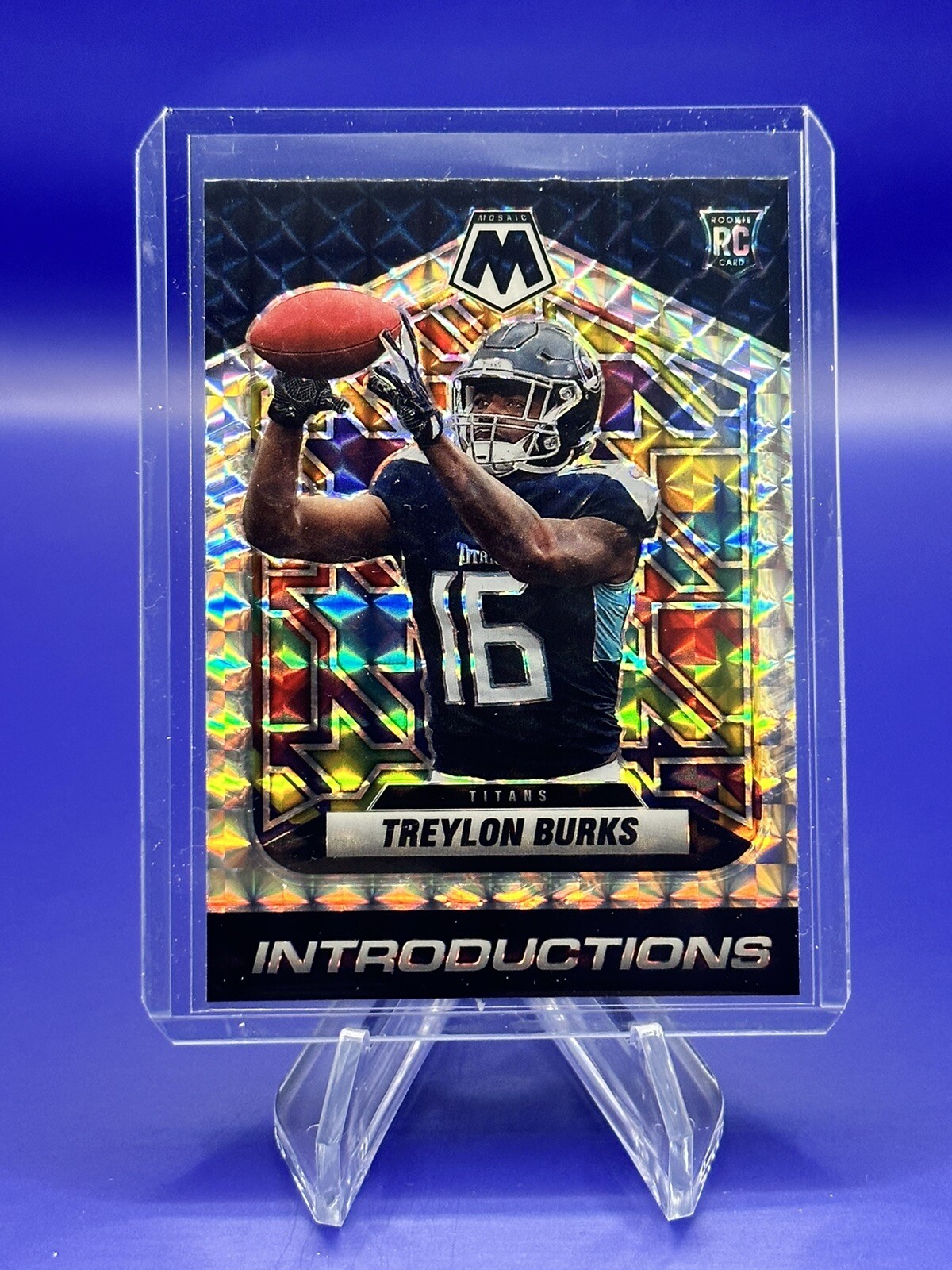 2022 Panini Mosaic TREYLON BURKS RC SILVER MOSAIC PRIZM Introductions Rookie 🔥