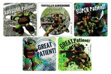 15 Teenage Mutant Ninja Turtles Patient Sticker Doctor Dentist Office Kid Reward