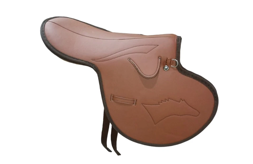 Nuevo sillín de ejercicio sintético marrón sillín de carreras ligero todos los tamaños Foto 3 de 4