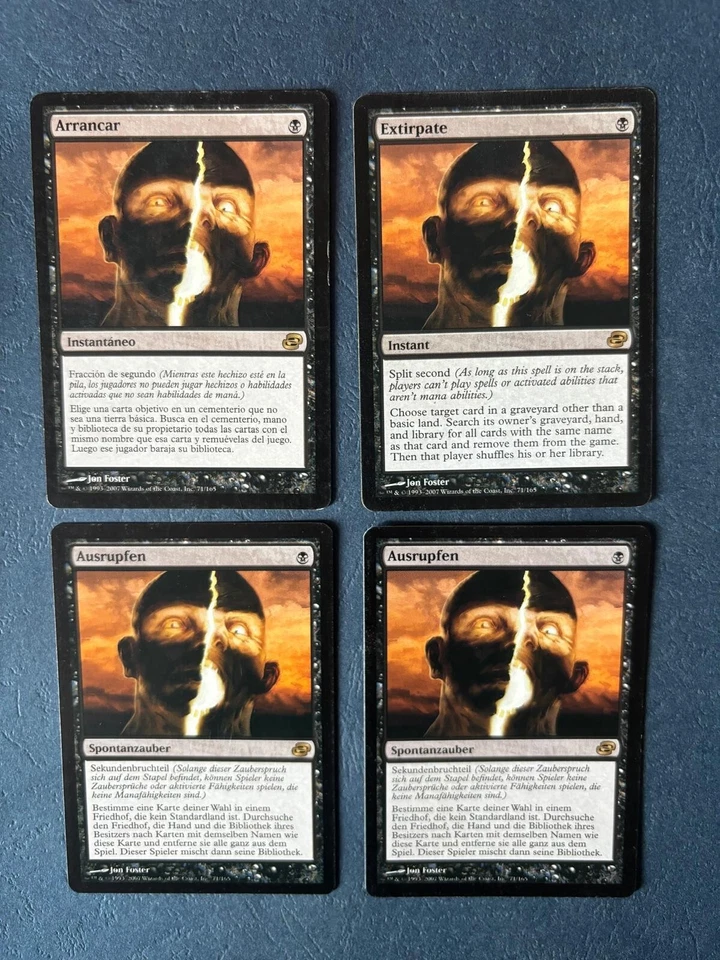 MTG 4X PLANAR CHAOS EXTIRPATE MAGIC THE GATHERING GERMAN + ITALIAN + ENGLISH - Image 3 of 4