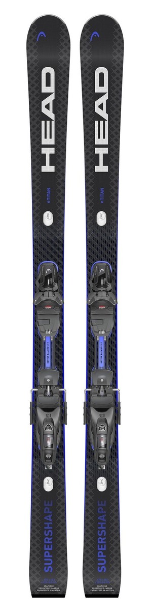 Head Supershape e-Titan SW All-Mountain Skis, 163cm w/ Protector