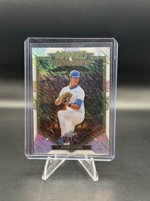 Jason Decaro 4/10 Armed & Dangerous White Shimmer - 2026 Leaf Metal ARB-28
