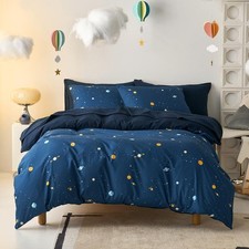 Space Bedding Set Boys Outer Space Galaxy Comforter Twin Full Star Pattern
