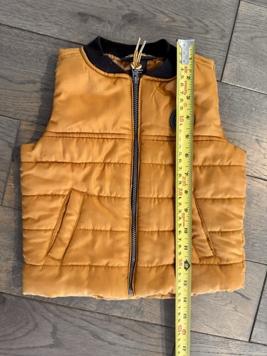 Timberland Outdoor Infant Puffer Vest Jacket Boys Size 12M Brown - Picture 7 of 7
