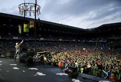 Ronan Keating performs Live 8 Edinburgh concert Murrayfield Stadiu- Old Photo 2