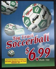 Vintage Hess Soccer Ball Sign- National Soccer Hall Of Fame- Promo Display Rare