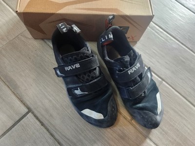 USED Climb X Rave Phantom Black Men's Climbing Shoes Black SIZE 11