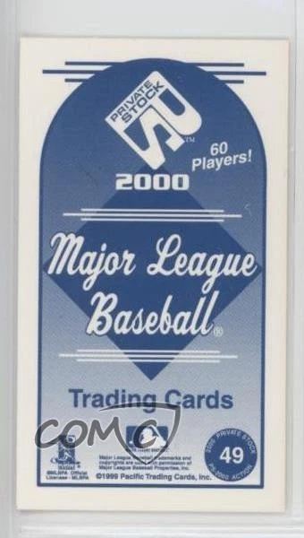 2000 Pacific Private Stock PS-2000 Action Barry Bonds #49 - Image 2 of 2