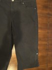 Style & Co. Black Denim Jean Capris-Skimmer Women’s Size 12 Button Cuff Option — photo 1