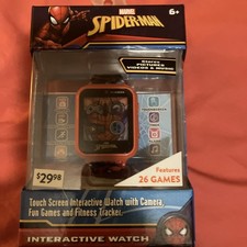 NEW - Marvel Spiderman Kids Interactive Smart Watch 26 Games Camera  Music