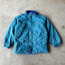 VTG Patagonia Kids' 8 Teal/Purple Insulated Ski Jacket Nylon