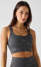 Fabletics Midnight Starry Night Sports Bra  L  NWT