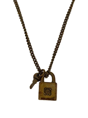 Collana LOEWE SV925 top oro con lucchetto usata