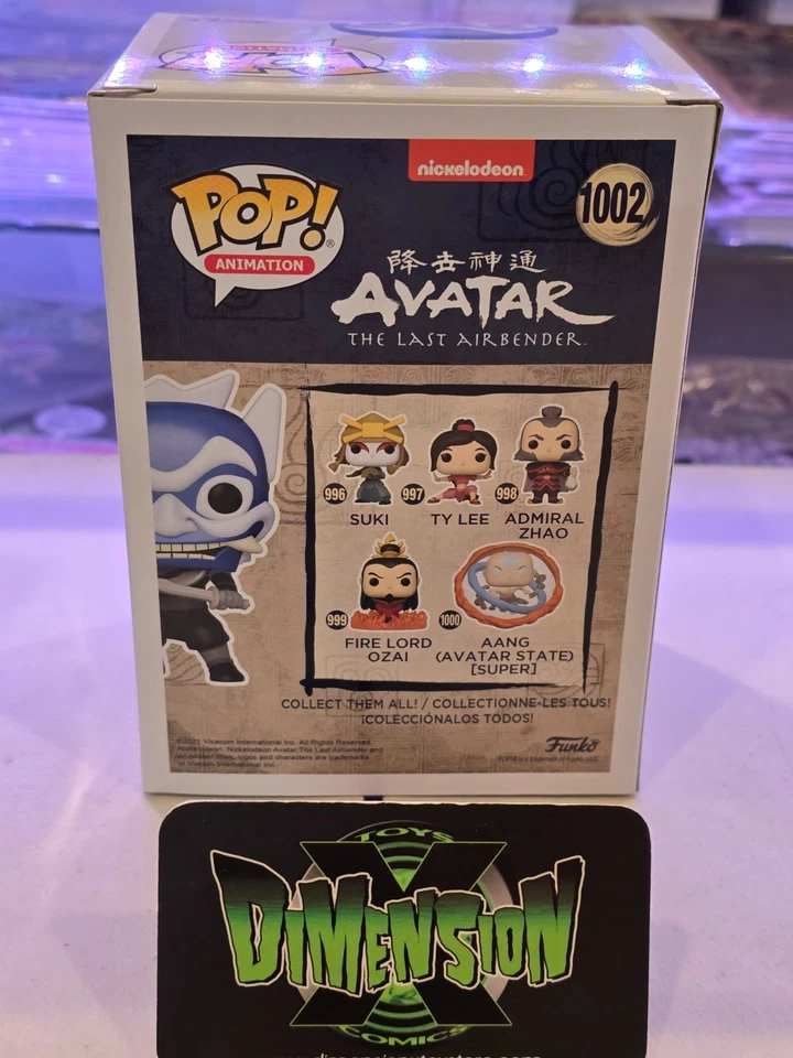 FUNKO POP AVATAR THE LAST AIRBENDER BLUE SPIRIT #1002 HT EXLC. CHASE SEE PICS - Image 4 of 4