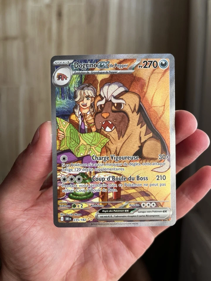 Lot Carte Pokémon Dogrino ex de Pepper ALT 235/182 et FA 218/182 FR - Photo 1/4