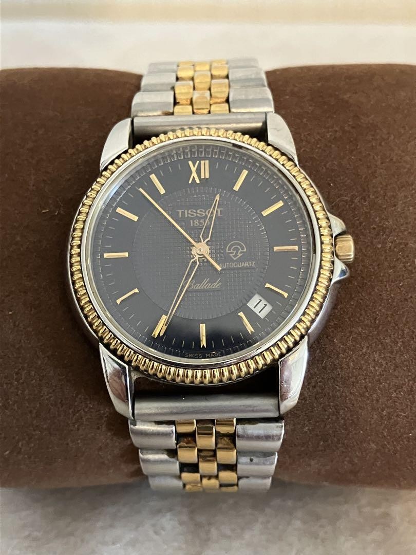 TISSOT Ballade Auto Navy Analog Quartz Men's Watch in Working Condition