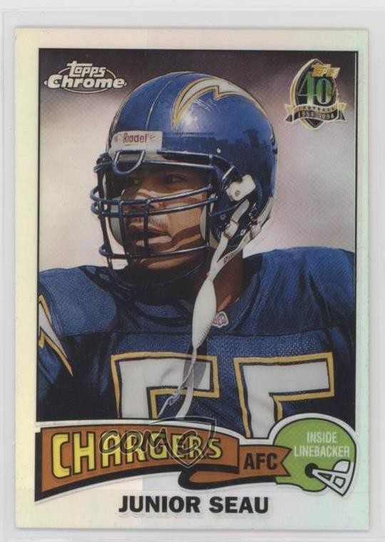 1996 Topps Chrome 40th Anniversary Retro Refractor Junior Seau #20 HOF 0e5c