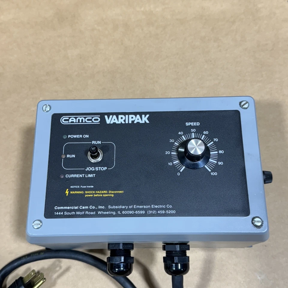 Camco Varipak DC Motor Speed Controller 600186/92A41567000000 120VAC 0-90VDC - Image 2 of 4