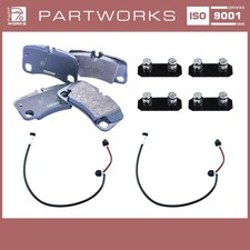 Bremsbeläge + WK + Dämpfungsbleche für PORSCHE 997 turbo HINTEN 34mm