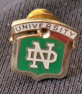 #ad Vintage UND Fighting Sioux Hockey Old Tie Tack Pin Logo University North Dakota $27.99