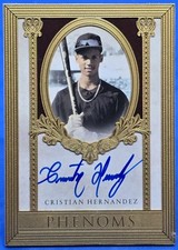 2020 Futera Unique Baseball PH15 Cristian Hernandez Phenoms Autograph /08