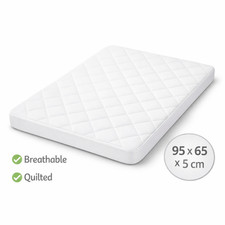 Travel Cot Mattress  Quilted Breathable Fits Most Graco, Mamas & Papas & Redkite