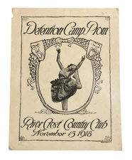 WWI Detention Camp Bowie Prom Fort Worth TX River Crest Country Club Program G2