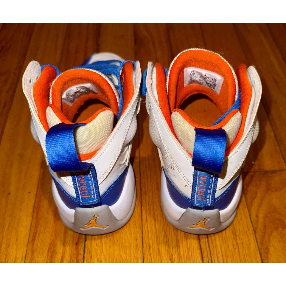 Jordan Jumpman Pro Quick Jóvenes Niños Zapatos de Baloncesto Blanco Azul Naranja Talla 4.5Y Foto 2 de 4