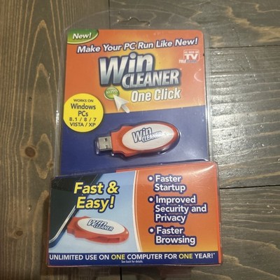 New Win Cleaner USB As Seen on TV One Click PC Computer Clean Repair Protect