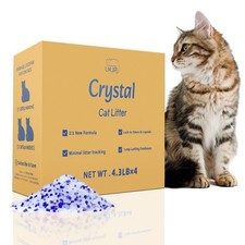 Crystal Cat Litter for Odor Control, Non-Clumping, 4-Month Use, 17.2lb Pack