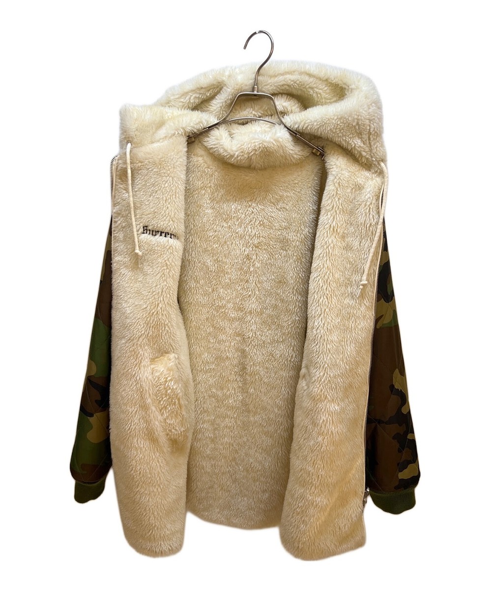 SUPREME 17AW Reversible Sherpa Work Parka Size: M Olive x Men