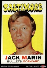 1971 Topps #112 Jack Marin Bullets (Wizards) Duke 2 - GOOD