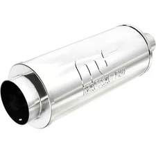MagnaFlow Performance Exhaust Muffler 14846: 2.25"/4" Inlet/Outlet, 6x6x14" Roun