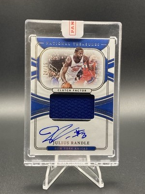 2021-22 Panini National Treasures NBA #CF-JRA Julius Randle Patch Auto /25