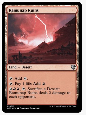 Ramunap Ruins | OTC MTG Magic | Burn Aggro Land | Pioneer Modern EDH | NM-MINT