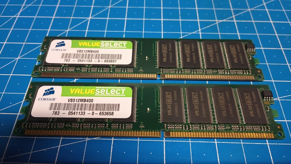 2GB Kit of 4 Corsair Value PC-3200 512mb DDR 400 MHz Memory (VS512MB400) - Works - Image 4 of 4