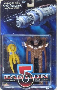 Kosh Naranek Babylon 5 Action Figure with Vorlon Cruiser