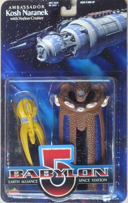 Kosh Naranek Babylon 5 Action Figure with Vorlon Cruiser