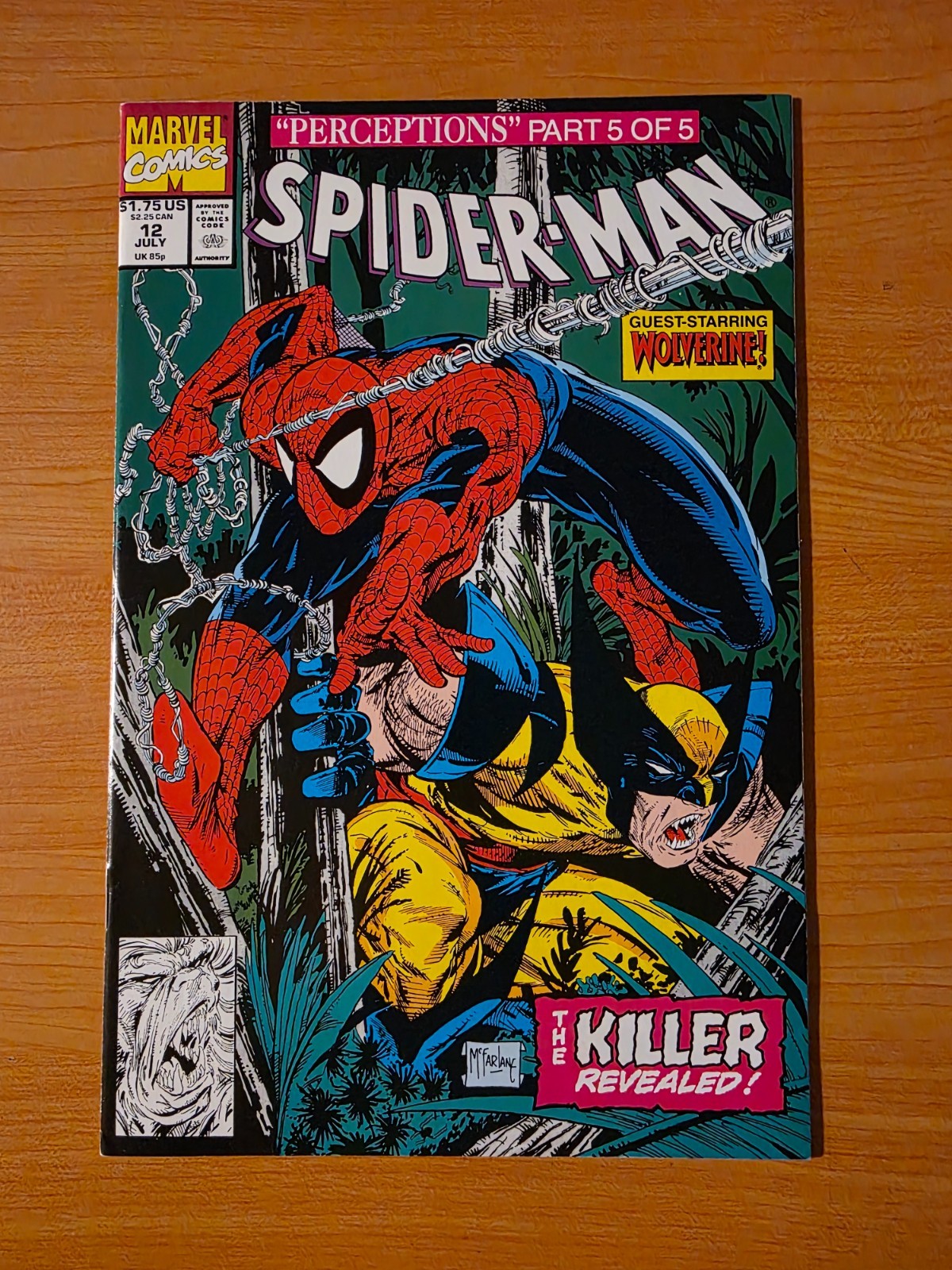 Spider-Man #12 Direct Market Edition ~ NEAR MINT NM ~ 1991 Marvel Comics