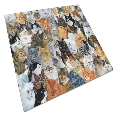 Caroline'S Treasures Carolines Treasures Bdba0414Lcb Cats Galore Glass Cutting