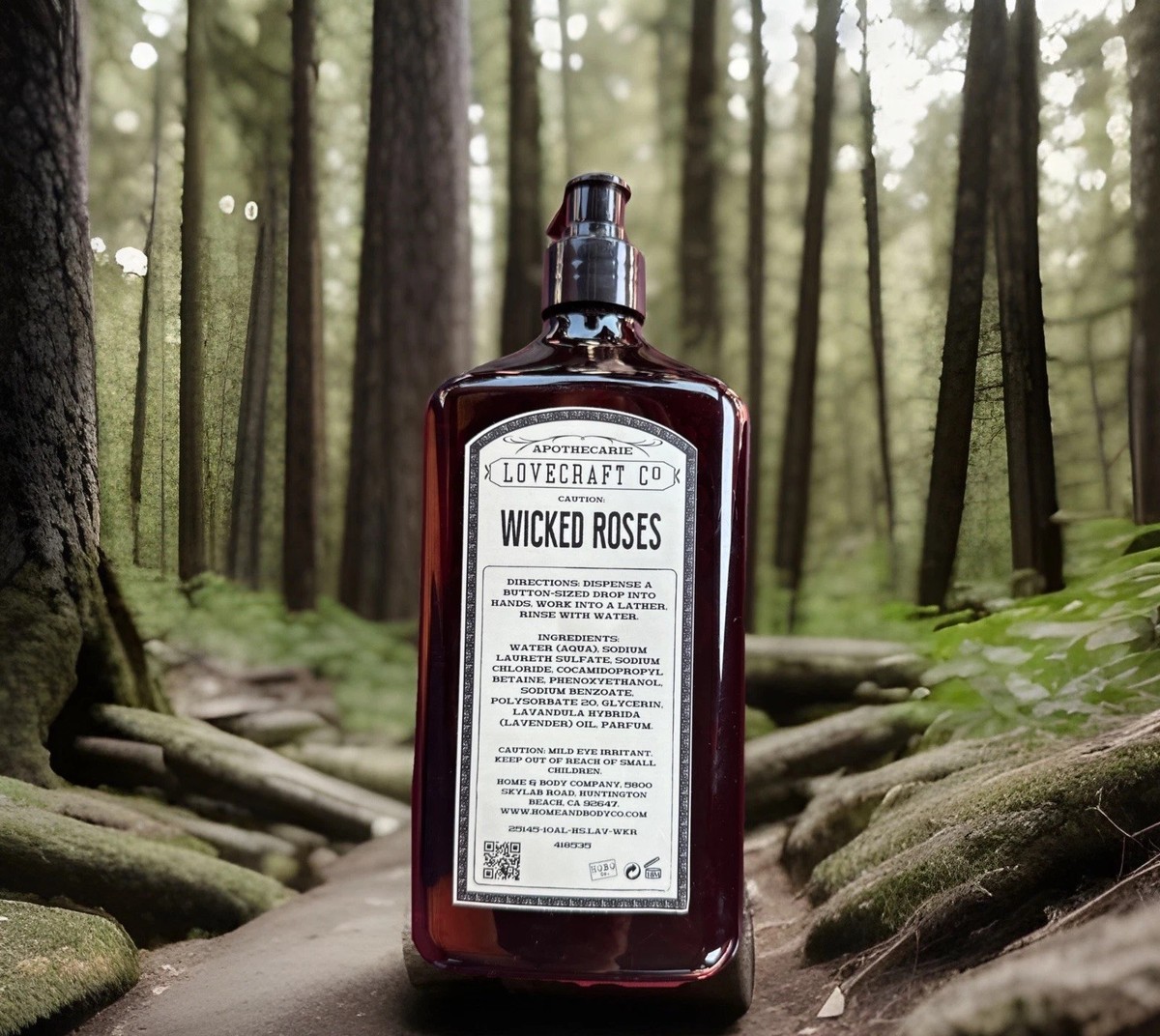 🆕 APOTHECARIE LOVECRAFT CO. “WICKED🥀 ROSES🥀HAND SOAP W/LAVENDER