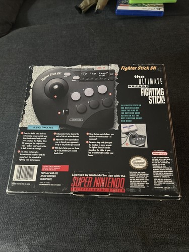 Fighter Stick SN Controller Super Nintendo SNES Arcade Joystick Asciiware New OB - Picture 5 of 7