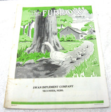 VINTAGE APRIL MAY 1950 JOHN DEERE FURROW MAGAZINE ADVERTISING BROCHURE