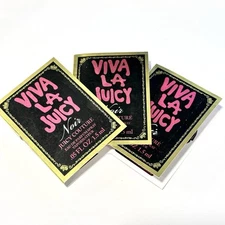 3 x Juicy Couture Viva La Juicy Noir Eau De Parfum EDP Sample Spray 1.5ml each