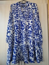 women's dress ZARA,size M,long sleeves with elastic,buttons,A-line,100%viscose